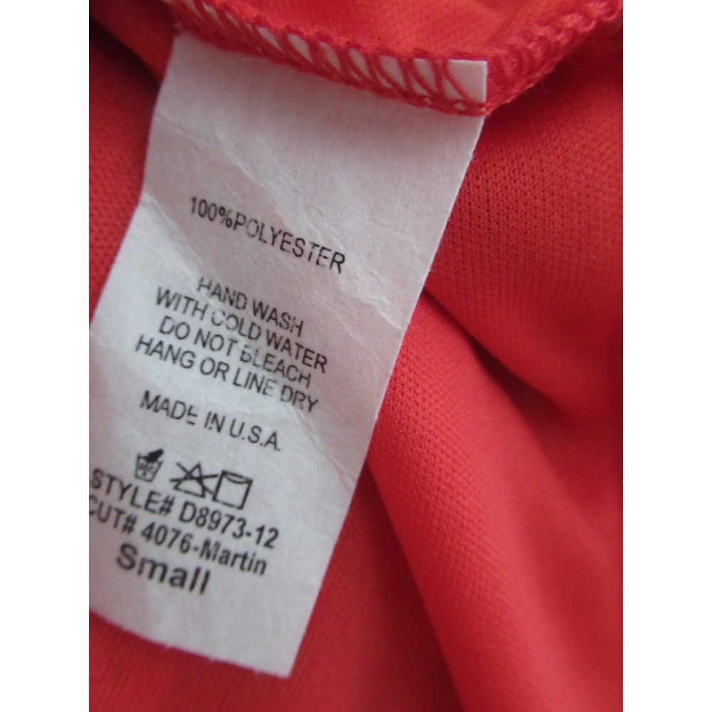 Peach Love Small Dress orange-red blue print paisley 3/4 Sleeve Lined Women USA - Picture 10 of 12